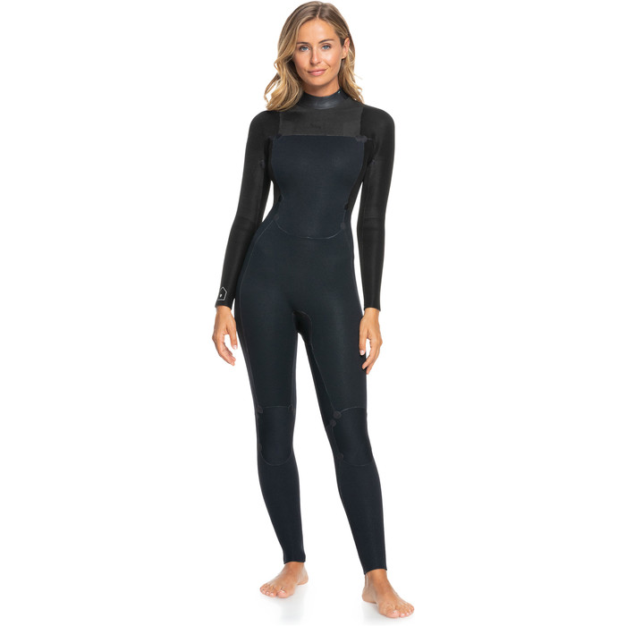 2024 Roxy Womens Prologue 4/3mm GBS Back Zip Wetsuit ERJW103154 - Black